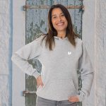 hoodie gris femme