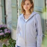 hoodie gris femme