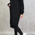 long sweat a capuche femme