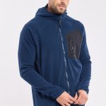 polaire a capuche homme