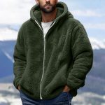 polaire a capuche homme