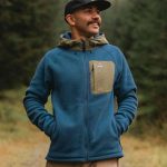 polaire a capuche homme