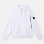 pull blanc a capuche