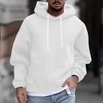 pull blanc a capuche