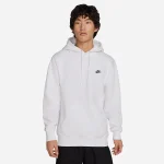 pull blanc a capuche