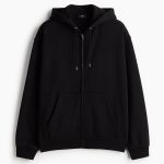pull capuche noir homme