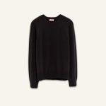 pull col rond noir femme