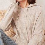 pull laine capuche femme