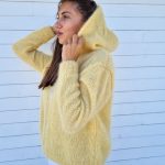 pull laine capuche femme
