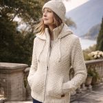 pull laine capuche femme