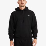 pull noir a capuche homme
