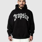 pull noir capuche