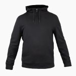 pull noir capuche