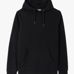 pull noir capuche homme