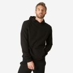 pull noir capuche homme