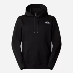 pull noir capuche homme