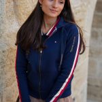 sweat à capuche bleu marine femme