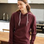 sweat a capuche bordeaux