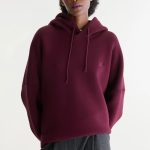 sweat a capuche bordeaux