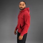 sweat a capuche bordeaux
