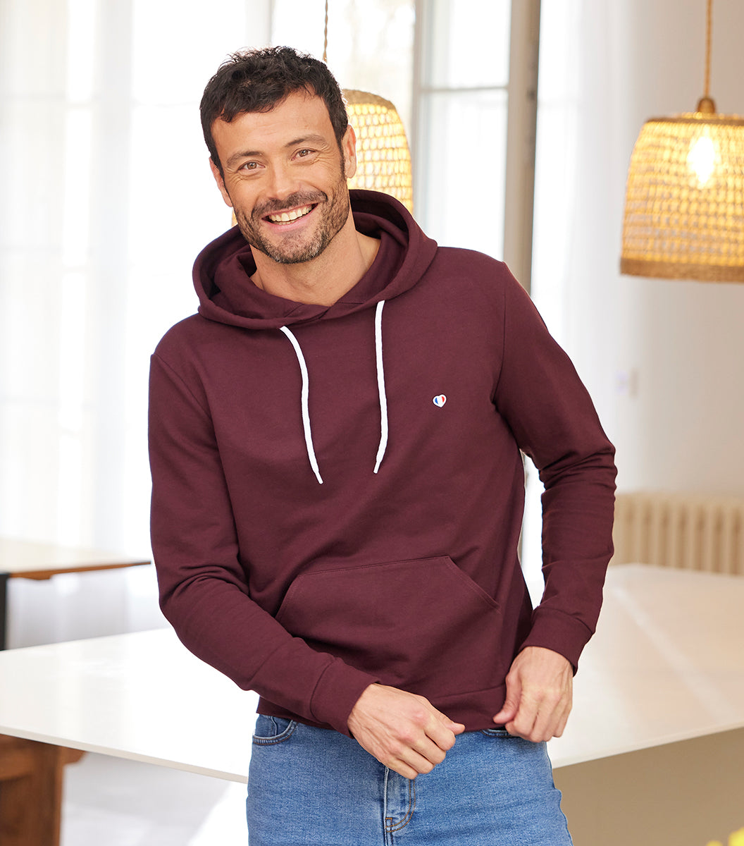 sweat-a-capuche-bordeaux-424egy-1.jpg sweat a capuche bordeaux – Image 1