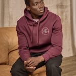 sweat a capuche bordeaux