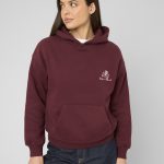 sweat a capuche bordeaux