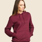 sweat a capuche bordeaux