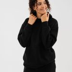 sweat a capuche femme noir