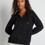 sweat a capuche femme noir