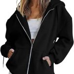 sweat a capuche femme noir
