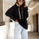 sweat à capuche femme oversize