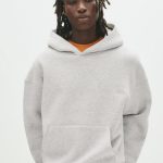 sweat à capuche gris