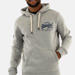 sweat à capuche gris