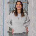 sweat à capuche gris femme