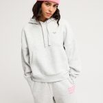 sweat à capuche gris femme