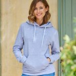 sweat a capuche gris femme