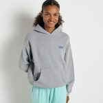 sweat a capuche gris femme