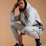 sweat à capuche gris homme