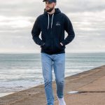 sweat à capuche gris homme