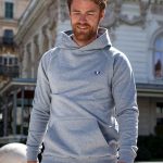 sweat à capuche gris homme