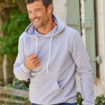 sweat à capuche gris homme