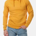 sweat a capuche jaune