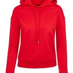 sweat à capuche rouge femme