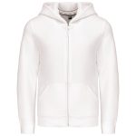 sweat blanc capuche