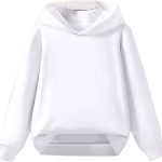 sweat blanc capuche