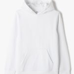 sweat blanc capuche