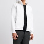 sweat blanc capuche