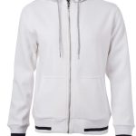sweat blanc capuche femme