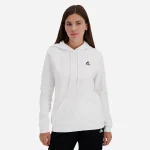 sweat blanc capuche femme